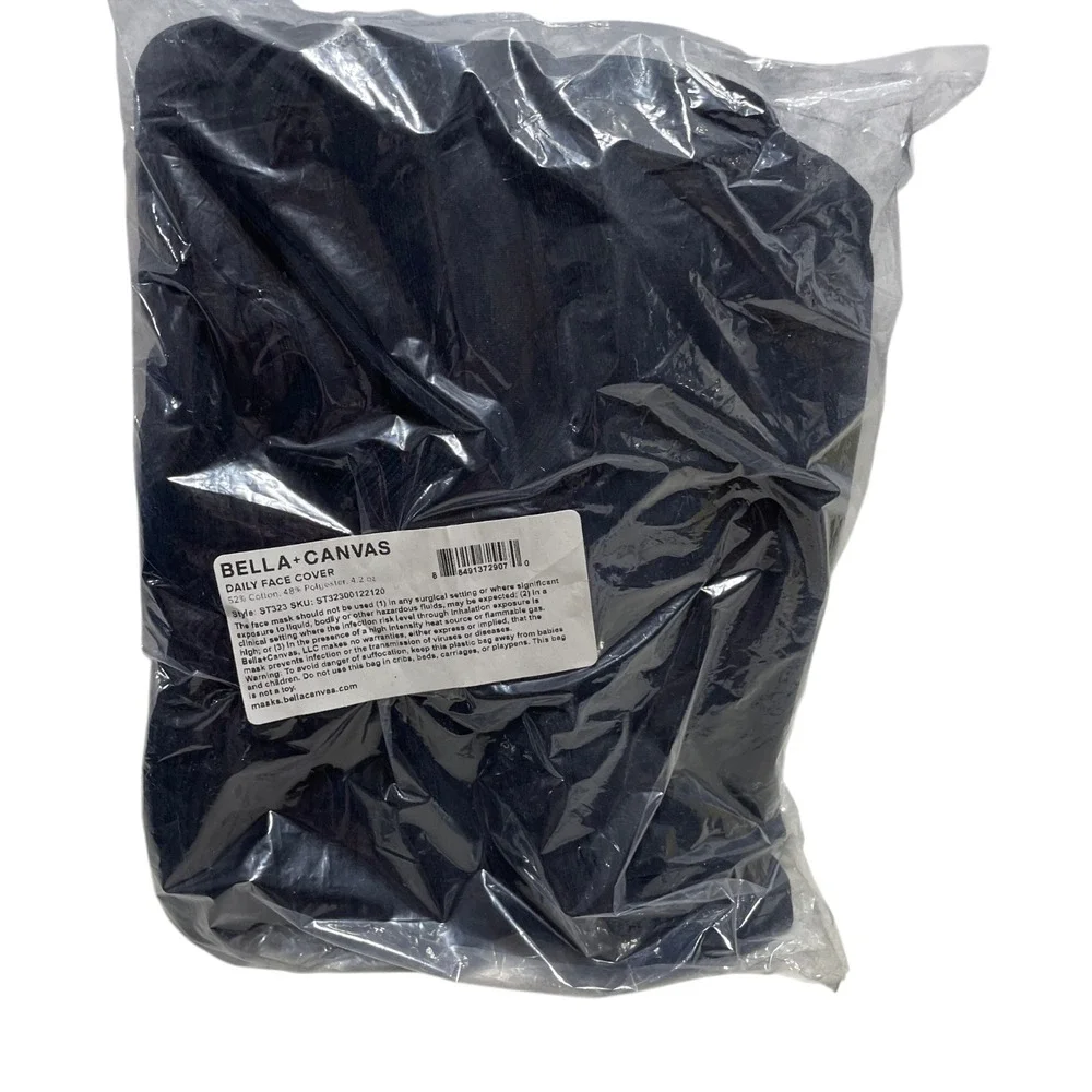 Masks Lot New In Bag Black Material Cotton Polyester